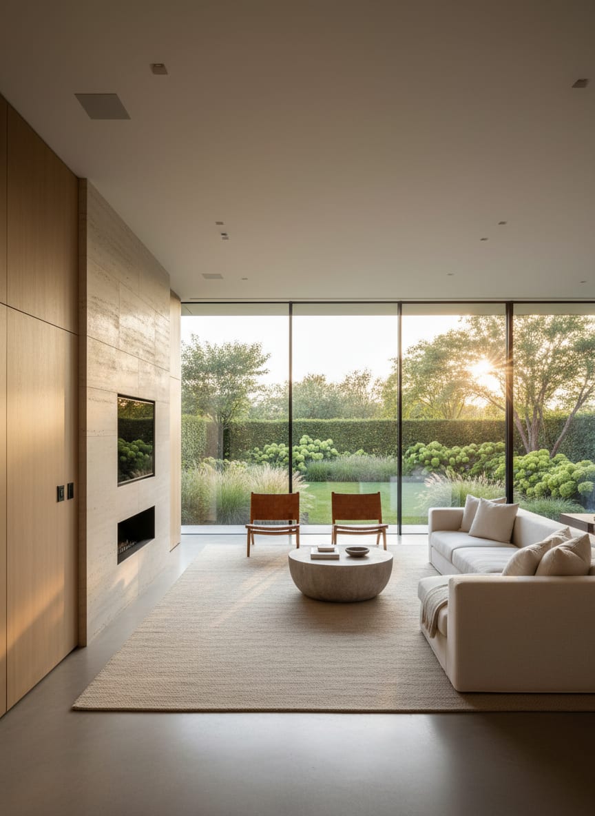 High-end Long Island solar installation with architectural integration on a luxury estate