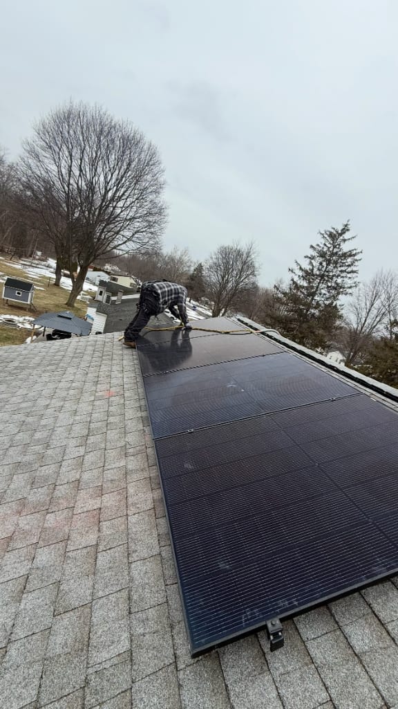 Fully off-grid solar and battery installation on a Shelter Island weekend retreat