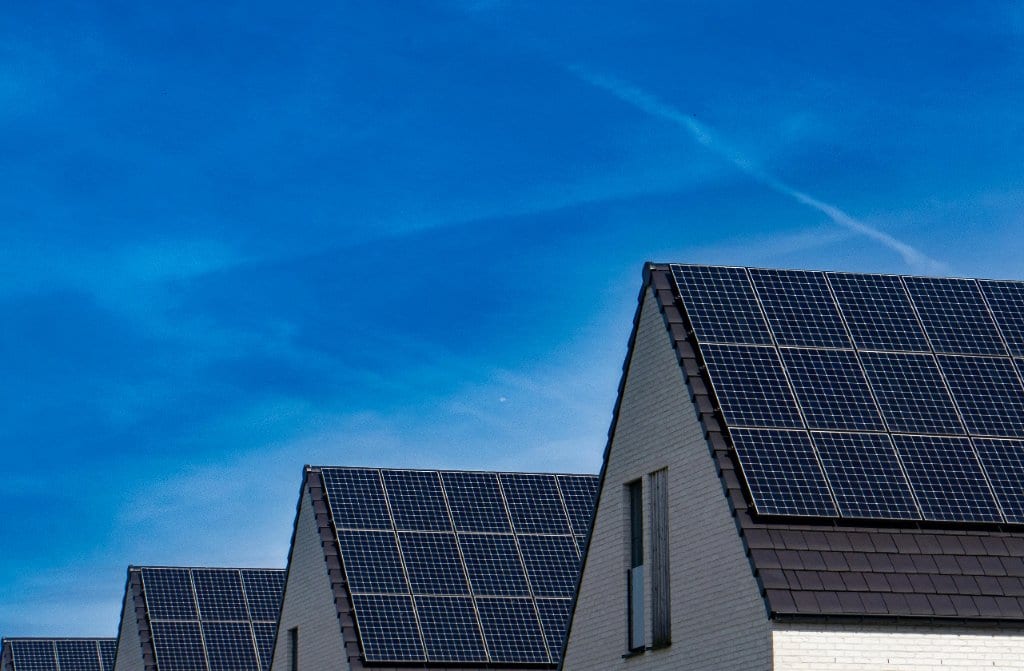 Residential solar installation on a Hamptons shingled estate